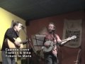 this tune is called cypress grove blues, as a tribute to merle watson.  they learned this tune listening to doc and merle watson.  

performed at rocky mountain roastery in fraser, colorado.  franklin and mike laidley are fingerpicking freestyle from the appalachian mountains to the high altitude rockies.

franklin is playing a deering b6 banjo and mike is playing a martin d18.
