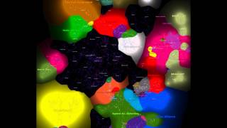1951 Days of Eve Online Influence/Sovereignty Map 2007 to Jan 2013