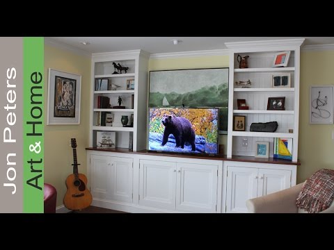 how to build a tv stand with doors