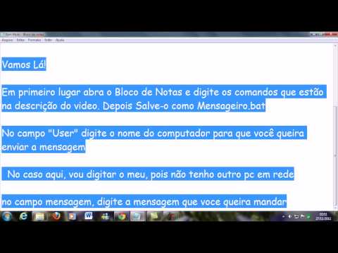 how to net send windows 7