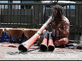 Aboriginal man playing Didjeridoo at Circular Quay