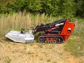 Compact skid steer brush cutter