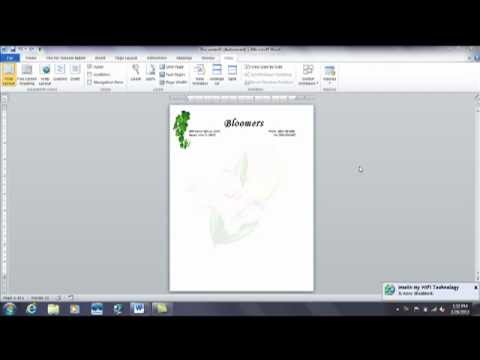 how to create letterhead