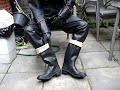 Belstaff pvc bikers suit and Dunlop Warwick,s Belstaff pvc bikers suit and Dunlop Warwick,s