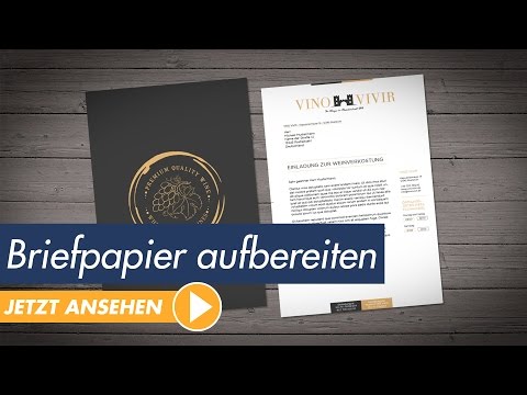 InDesign Tutorial - Hochwertiges Briefpapier aufbereiten und drucken (DIN 5008)