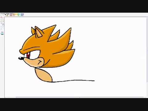 how to draw super sonic