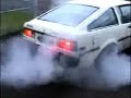 1980 Corolla SR5 TE72 burn-out