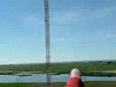 Climbing up a water tower in North Dakoda.