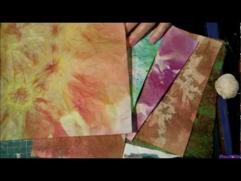 how to dye paper