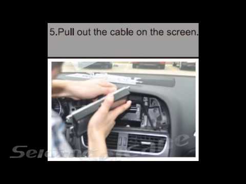 How to upgrade remove 2008-2013 Audi A4 A5 stereo head unit