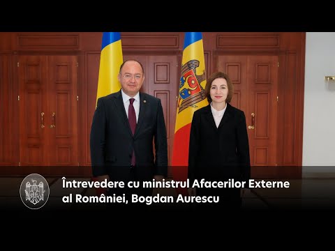 President Maia Sandu discussed with Romanian Foreign Minister, Bogdan Aurescu