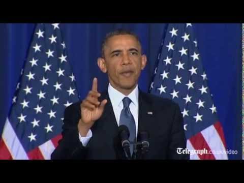 barack - Barack Obama found himself forced to address the points being made by the heckler, who told him