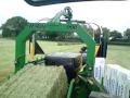 McHale 998 big bale wrapper & John Deere 6930