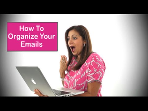 how to organize work email