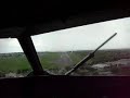 LANDING IN CULIACAN , HEAVY RAIN AT THE END OF THE RUNWAY