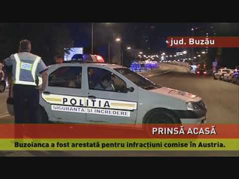 Româncă urmărită internațional, prinsă la Buzău