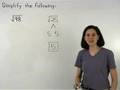 Watch Video on Square Roots - Math Help