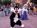 line dancing characters rap music fun
