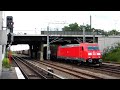electro loco 185 381 with mixed cargo train in Berlin-Springpfuhl July,07. 2009