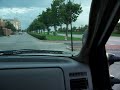 Straight Piped Powerstroke Going In Parking Garage