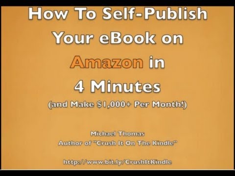 how to ebook publish amazon