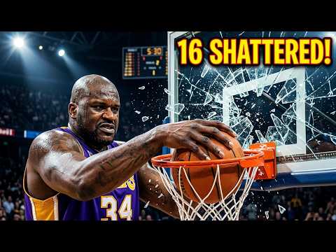 16 Backboard-Breaking Powerful Dunks!