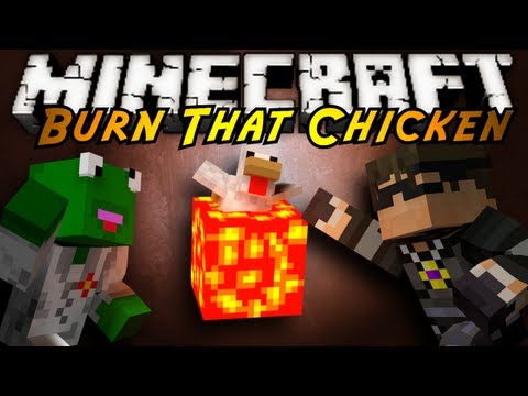 Chicken - OH MY GOD, THE MOST INHUMANE MINECRAFT GAME EVER! FISH CHICKENS INTO A GIANT PIT OF LAVA! THE MOST CHICKENS WINS! Kermit's Channel! http://www.youtube.com/us...