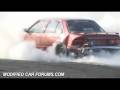 Red VH Crash in burnouts at Easternats 2009