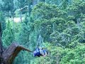 Ria and Gwing Ziplining at Camp Sabros