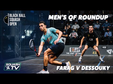 Squash: Farag v Dessouky - CIB Black Ball Open 2021 - Men's QF Roundup