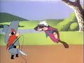 southern fried rabbit 1953 warner bros.

bugs pretends to be slave and begs yosemite sam not to beat him.


censorship:

on cartoon network and the old wb channel showings, the entire part of bugs as a slave in an attempt to get past sam is cut. 

on the fox airing of the merrie melodies show, the bugs as a slave part was cut and the part where sam gets blasted by a cannon is replaced with a frozen shot of bugs in drag as a southern belle leaning against a door.