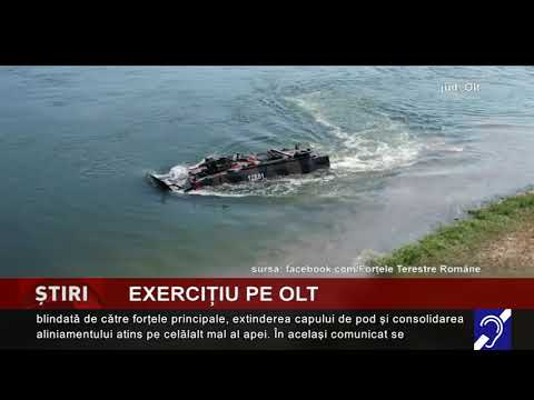 Exercițiu militar pe Olt