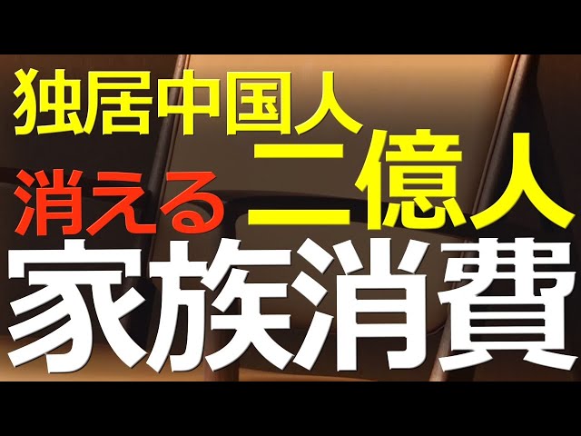 葦原大和が中国の独居世帯急増と経済への影響を解説