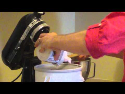 how to attach ice cream maker to kitchenaid