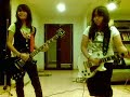 Sheryl, Azzahra and Pascal playing i dont love you