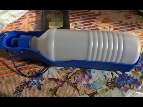 Прогулочная поилка походная бутылка для воды для собак и кошек от Transer