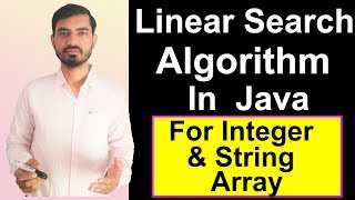 Linear Search in Java by Deepak (Hindi)