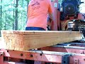 Ron Trout Sawmill Service, Milling Last Cedar Cant