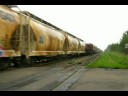 Cn 305, mile 109.75 in Bathurst, on rainie day