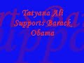 tatyana ali supporting obama @ fayetteville state university