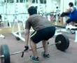 Checking deadlift form 309 x 1 (2nd rep cut off)