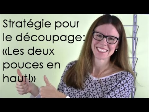 Apprendre � d�couper avec les deux pouces en haut!