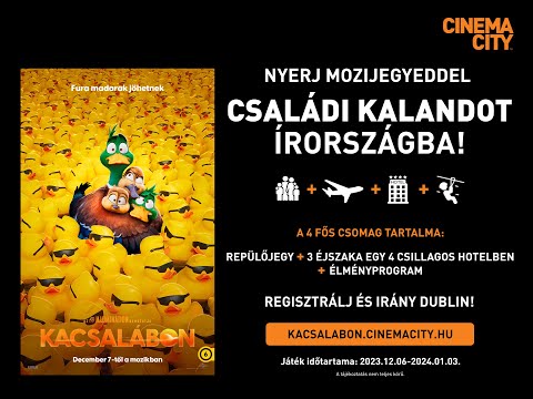 Mozizz, nézd meg a Kacsalábon mesét, hogy Tiéd lehessen a 3 napos, 4 fős, írországi családi kaland!