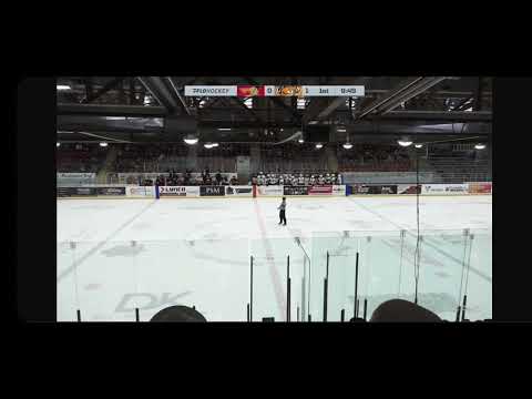 Colgate commit Porter Byrd-Leitner #13 Bonnyville AJHL top-shelf goal at Lloydminster