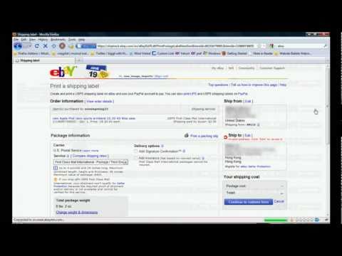 how to provide return shipping label ebay