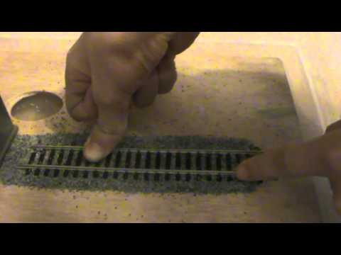 how to ballast oo gauge track