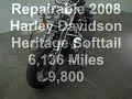 2008 Harley Davidson Heritage Softail - Stock No. 4106 repairable, damaged, salvage