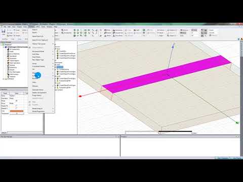 Микрополосковая линия в HFSS - ANSYS Electronics Desktop 2019 R1