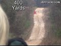 Bullet In Slow Motion Out To 400 Yards. The trail behind the bullet is called the vapor trail. This is posted gated private land and that's the end of that trail. Yes this was measured with a laser range finder and was also measured with mil dots and other means of calculating distance.