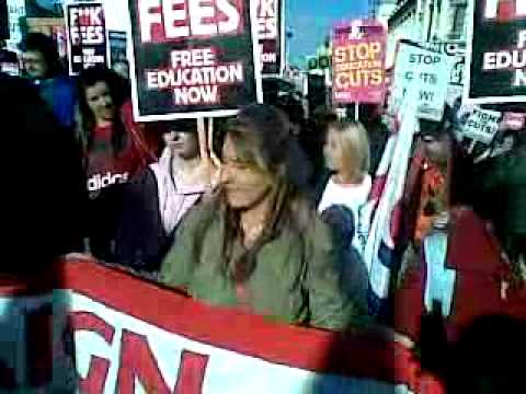 Así empezó la protesta de estudiantes y profesores en Londres